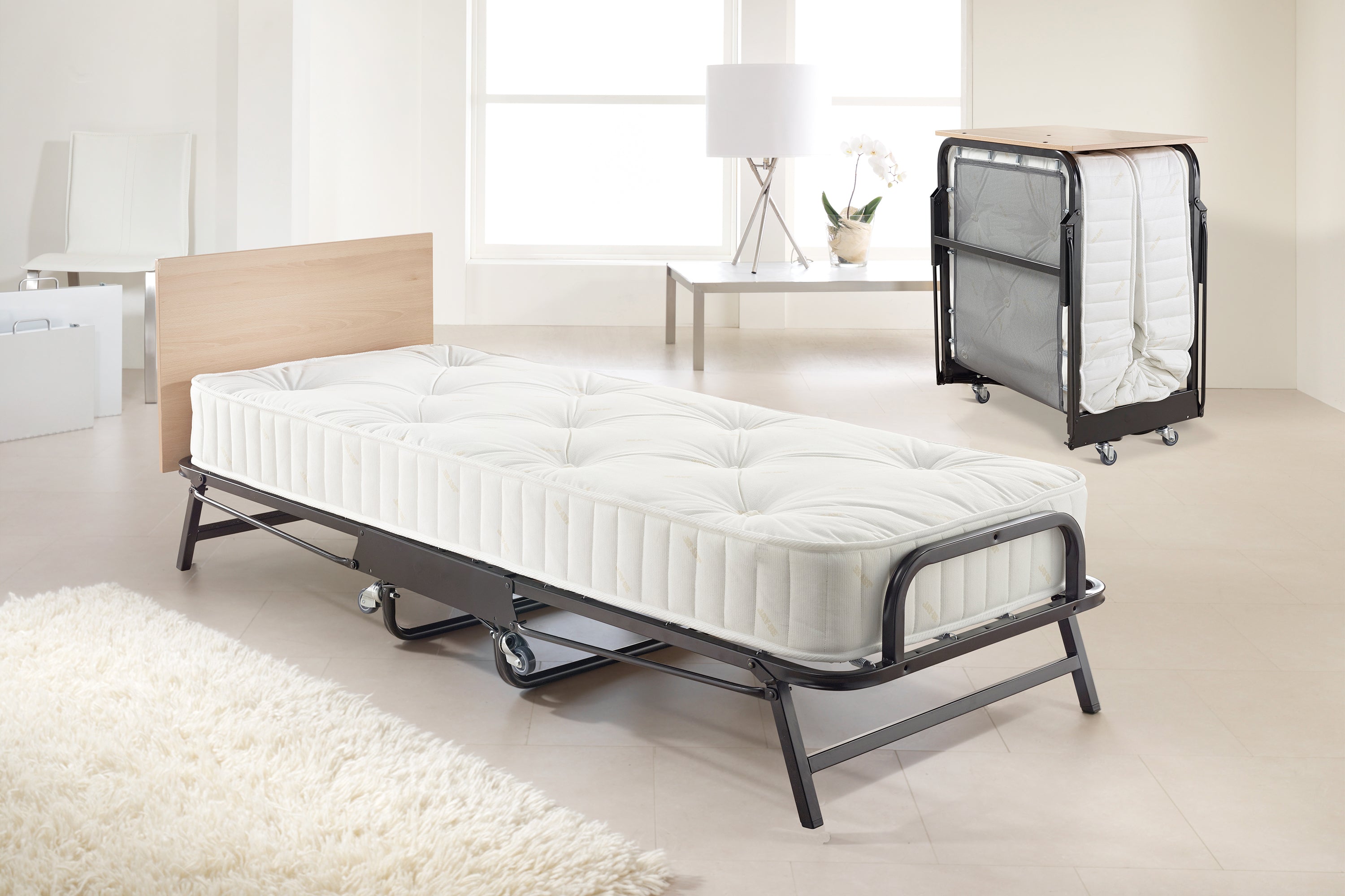 Jay-Be Crown Premier Folding Bed with Deep Sprung Mattress - Single