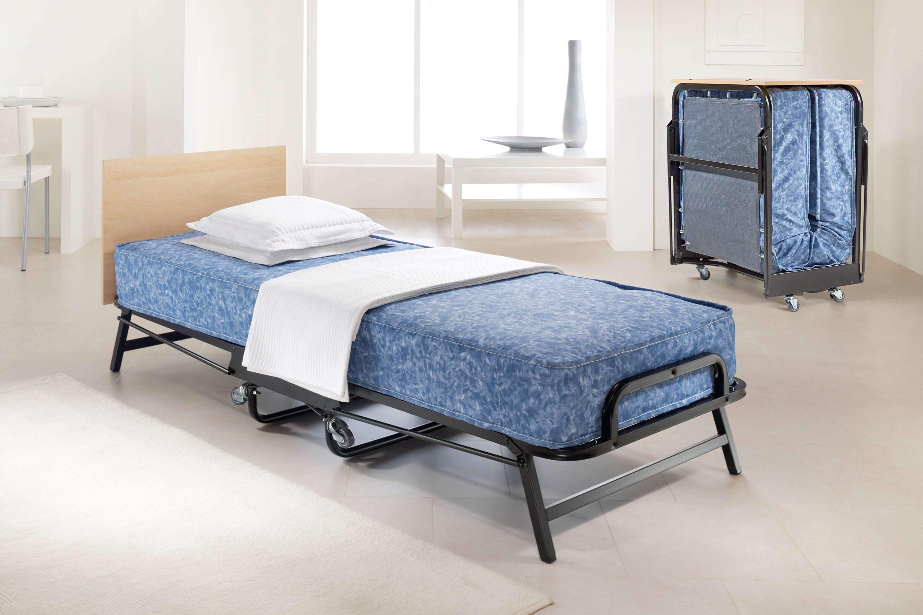 Jay-Be Crown Windermere Folding Bed with Waterproof Deep Sprung Mattress - Single