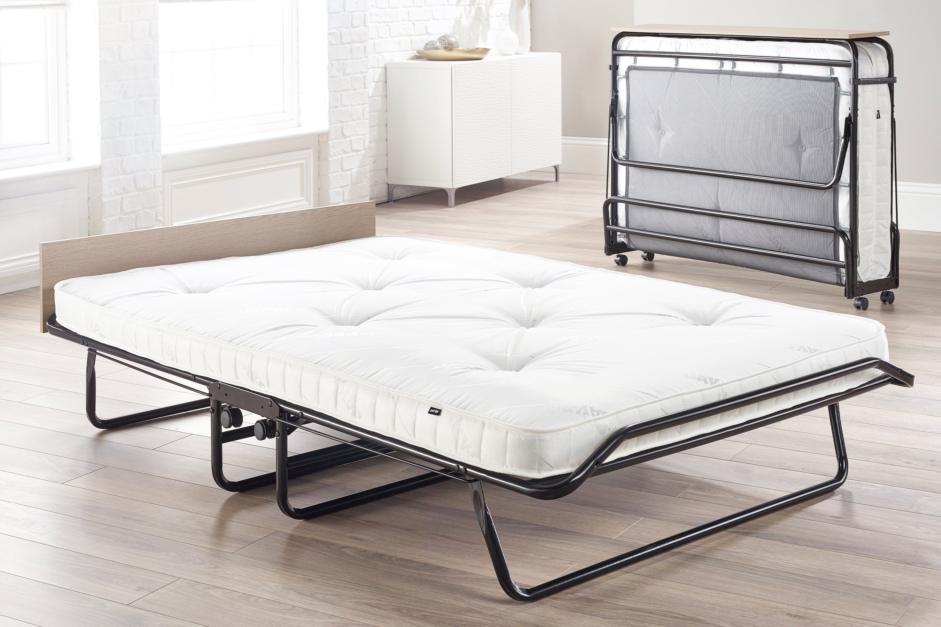 Jay-Be Supreme Automatic Folding Bed with Micro e-Pocket Sprung Mattress - Small Double