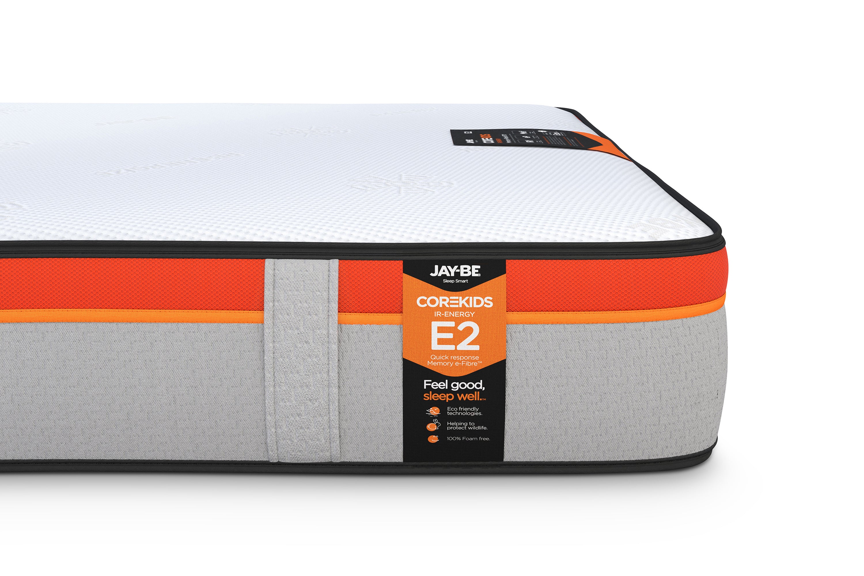 Jay-Be CoreKids E2 Memory e-Pocket 750 Eco Friendly Children-s Mattress - Single