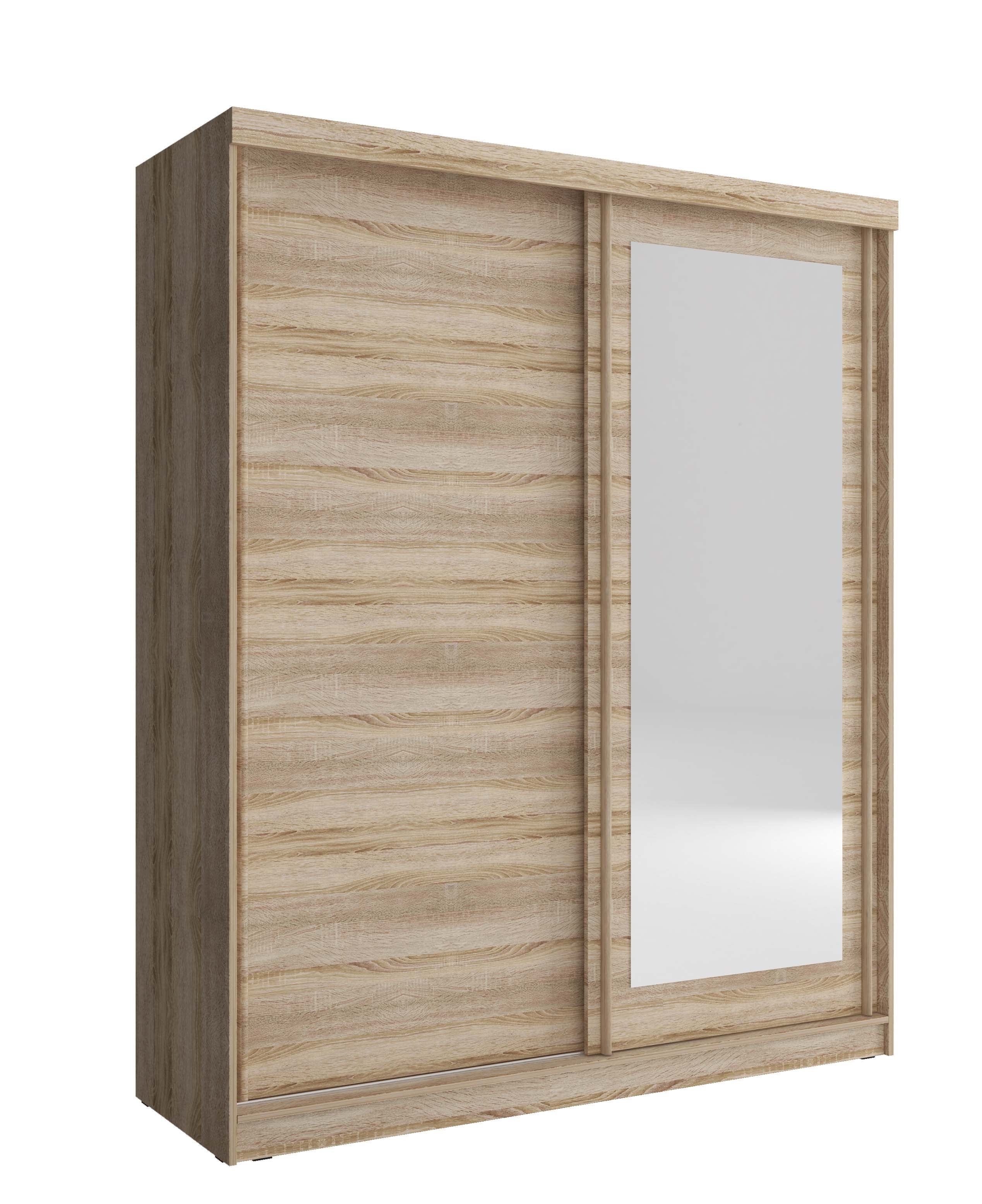 Alaska 2.0m Sliderobe - Oak Sonoma