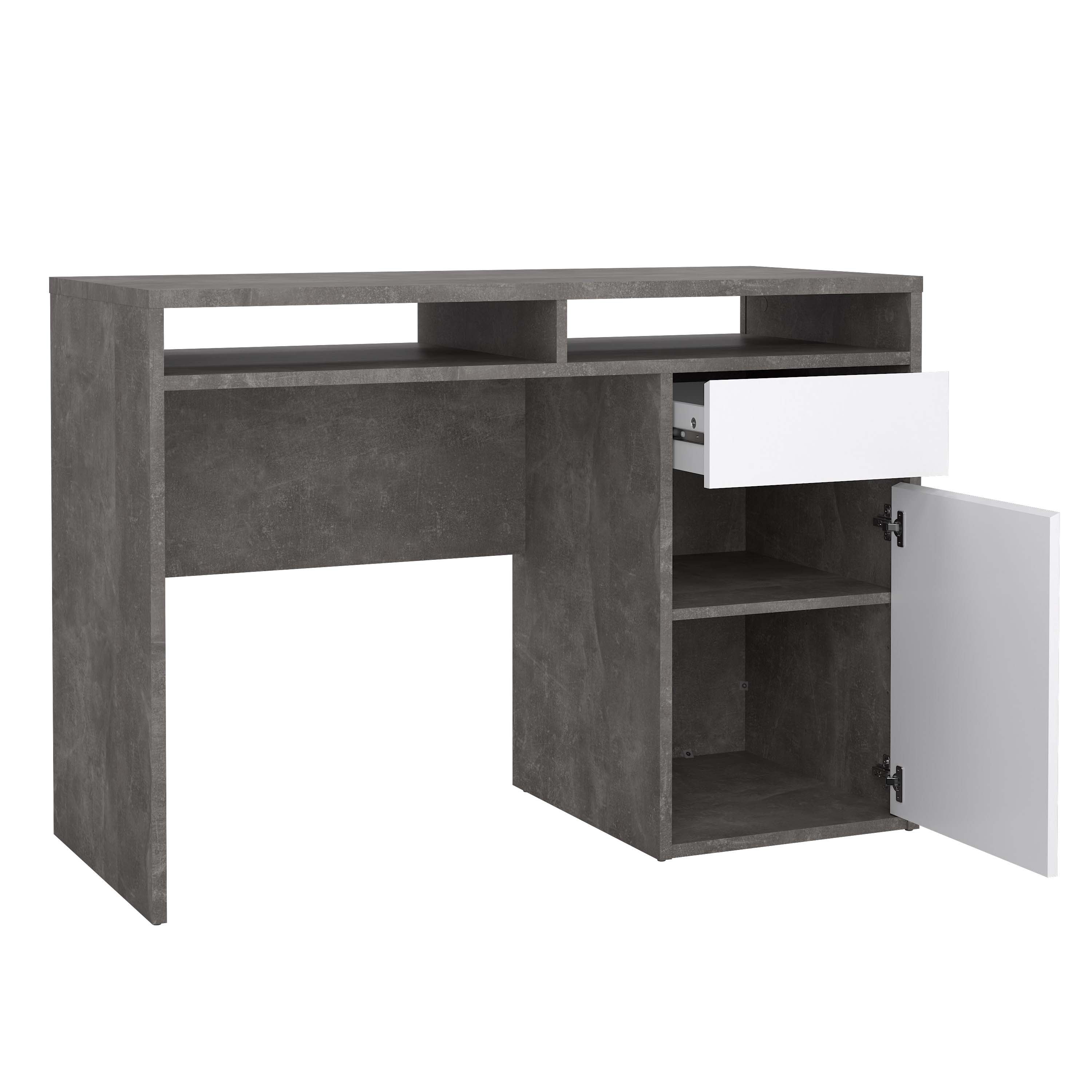 Function Plus Desk 70488 - Oxid Beton White - 70488gxuu