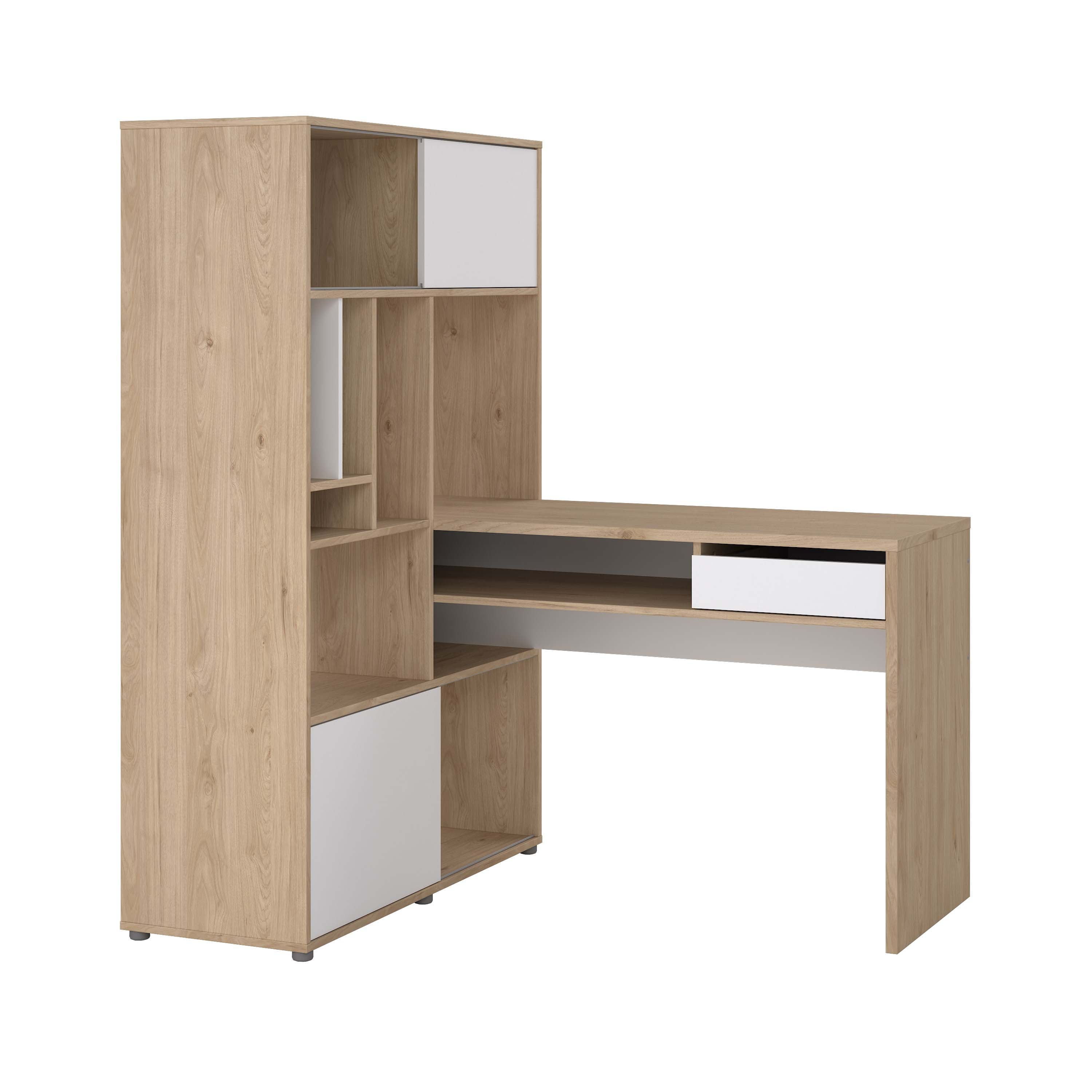 Function Plus Desk 80178 - Jackson Hickory White  - 80178hluu