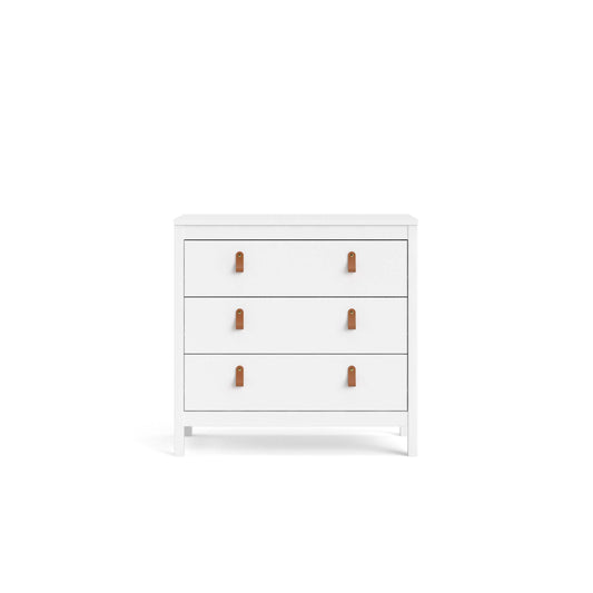 Madrid 3 Drawer Chest  - White - 796624949