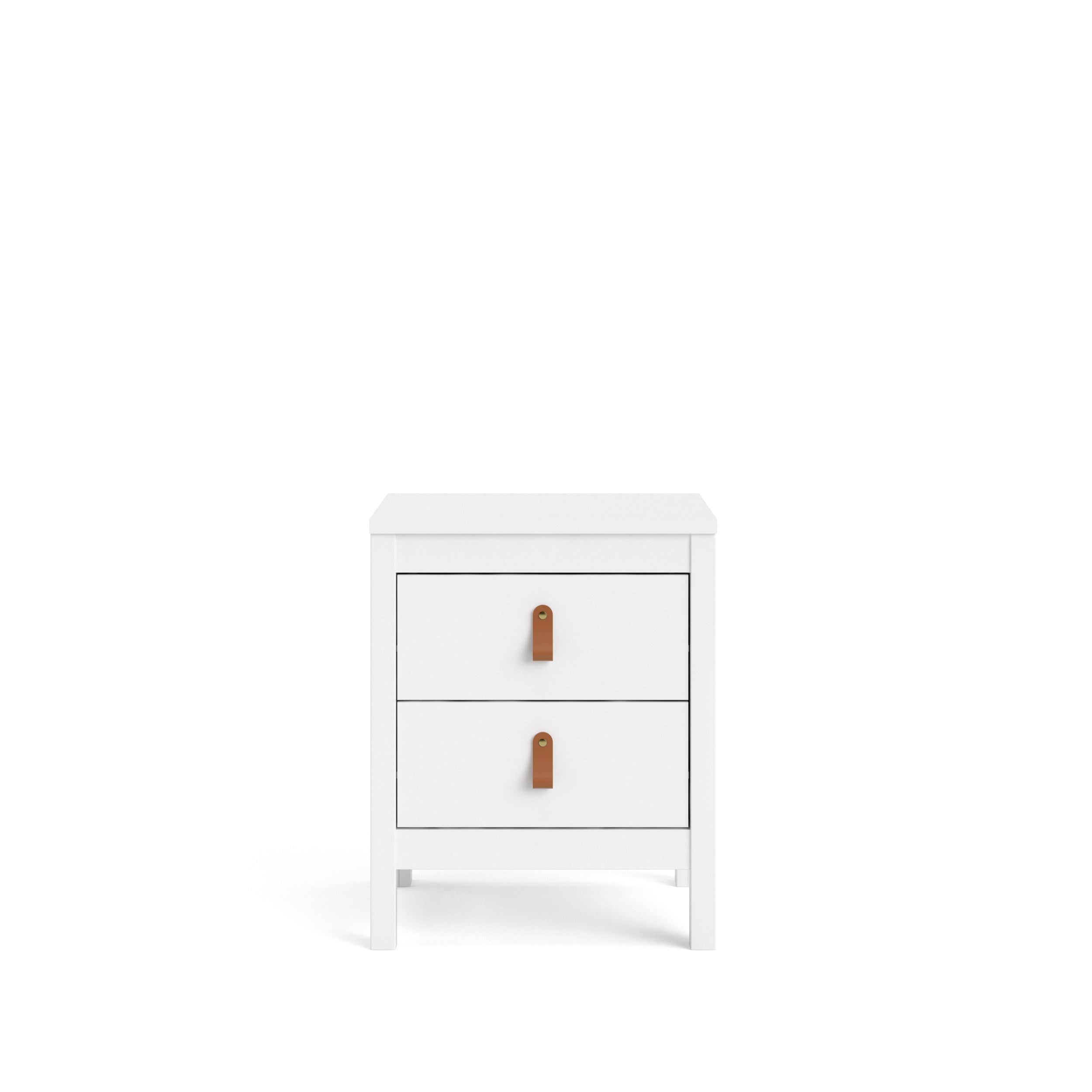 Madrid 2 Drawer Nightstand  - White - 796604949