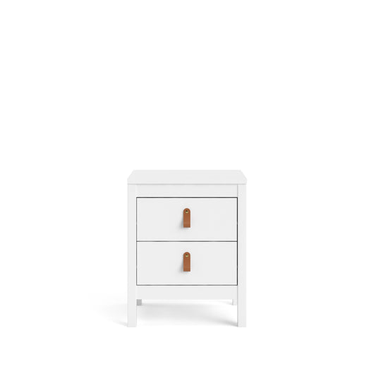 Madrid 2 Drawer Nightstand  - White - 796604949