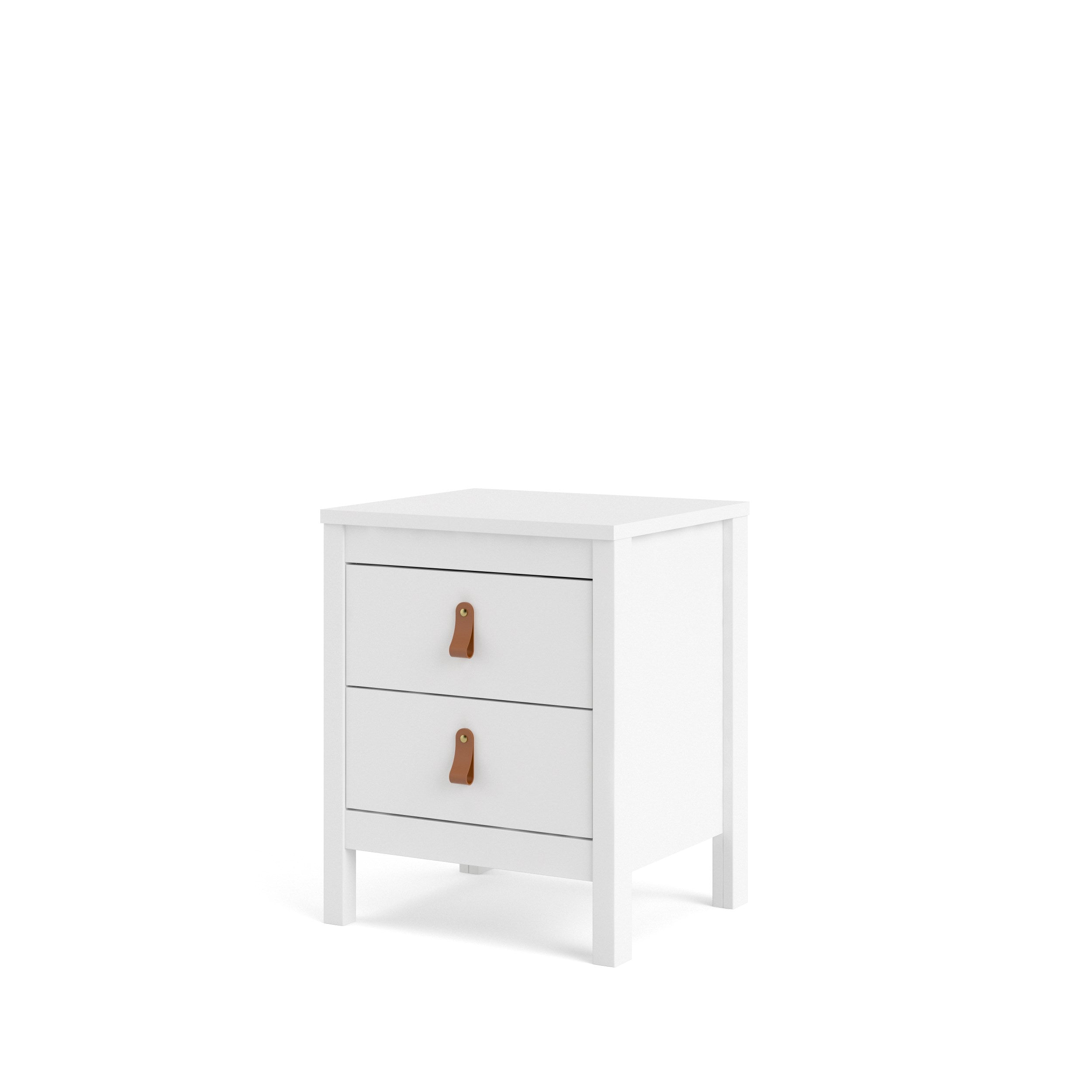 Madrid 2 Drawer Nightstand  - White - 796604949