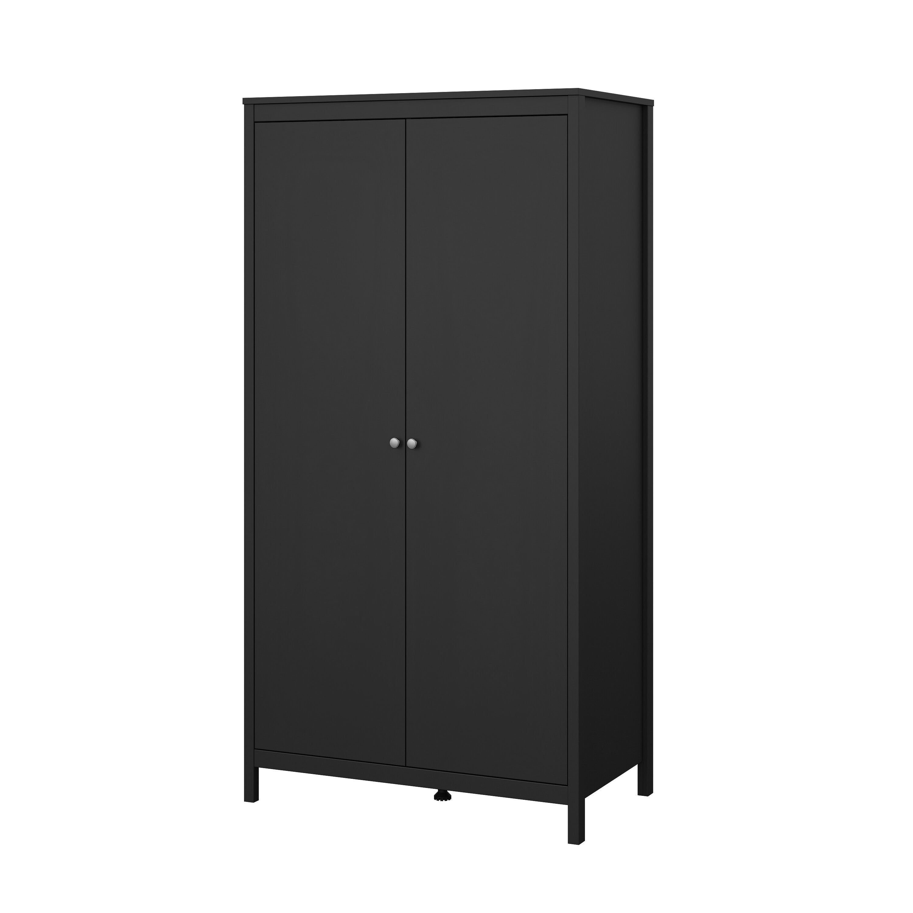 Madrid 2 Door Wardrobe - Black - 79672gmgm