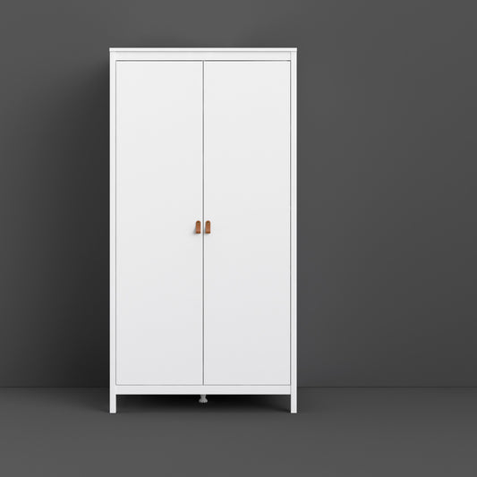 Madrid 2 Door Wardrobe - White - 796724949