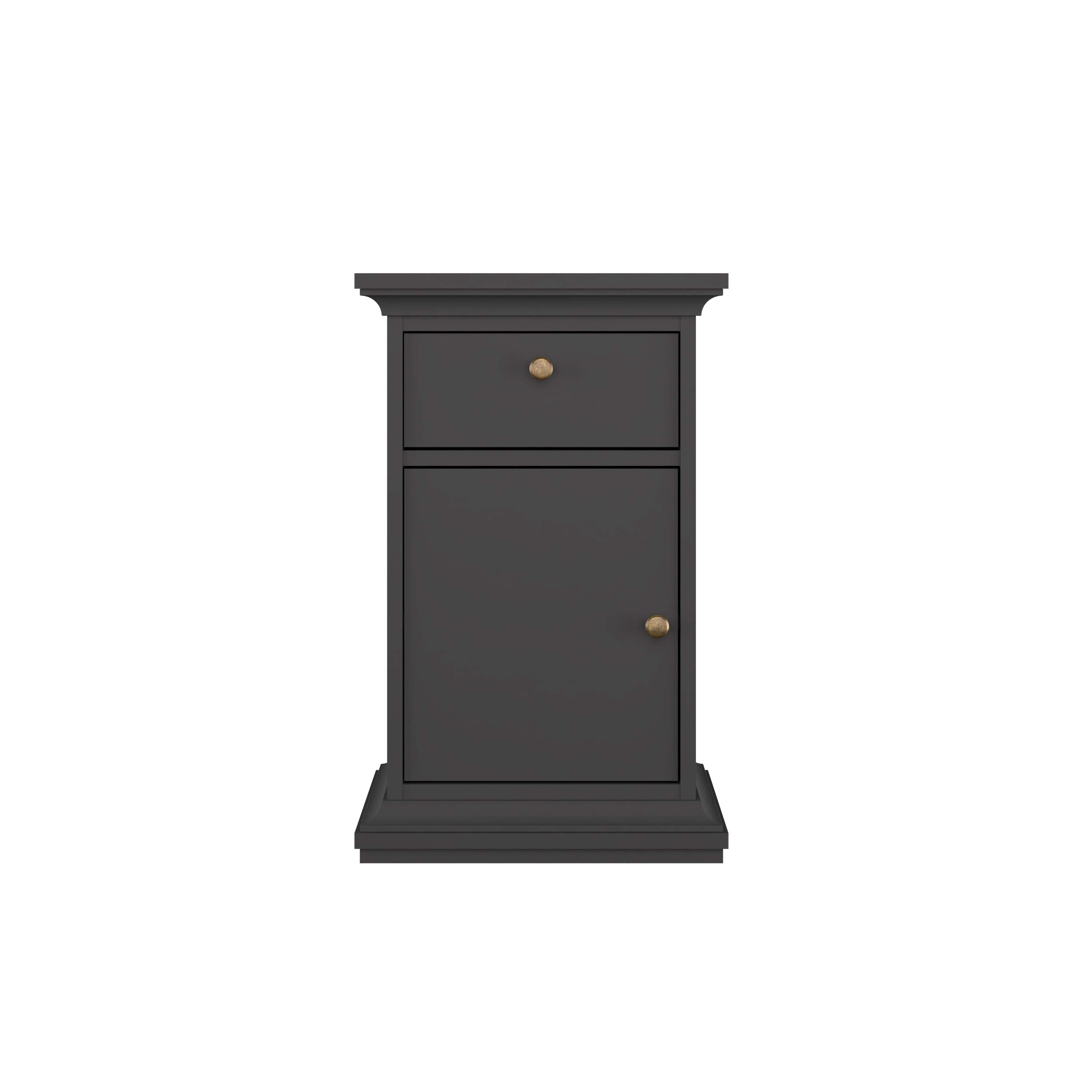 Paris Nightstand 1 door + 1 drawer - Grey- 77806igig