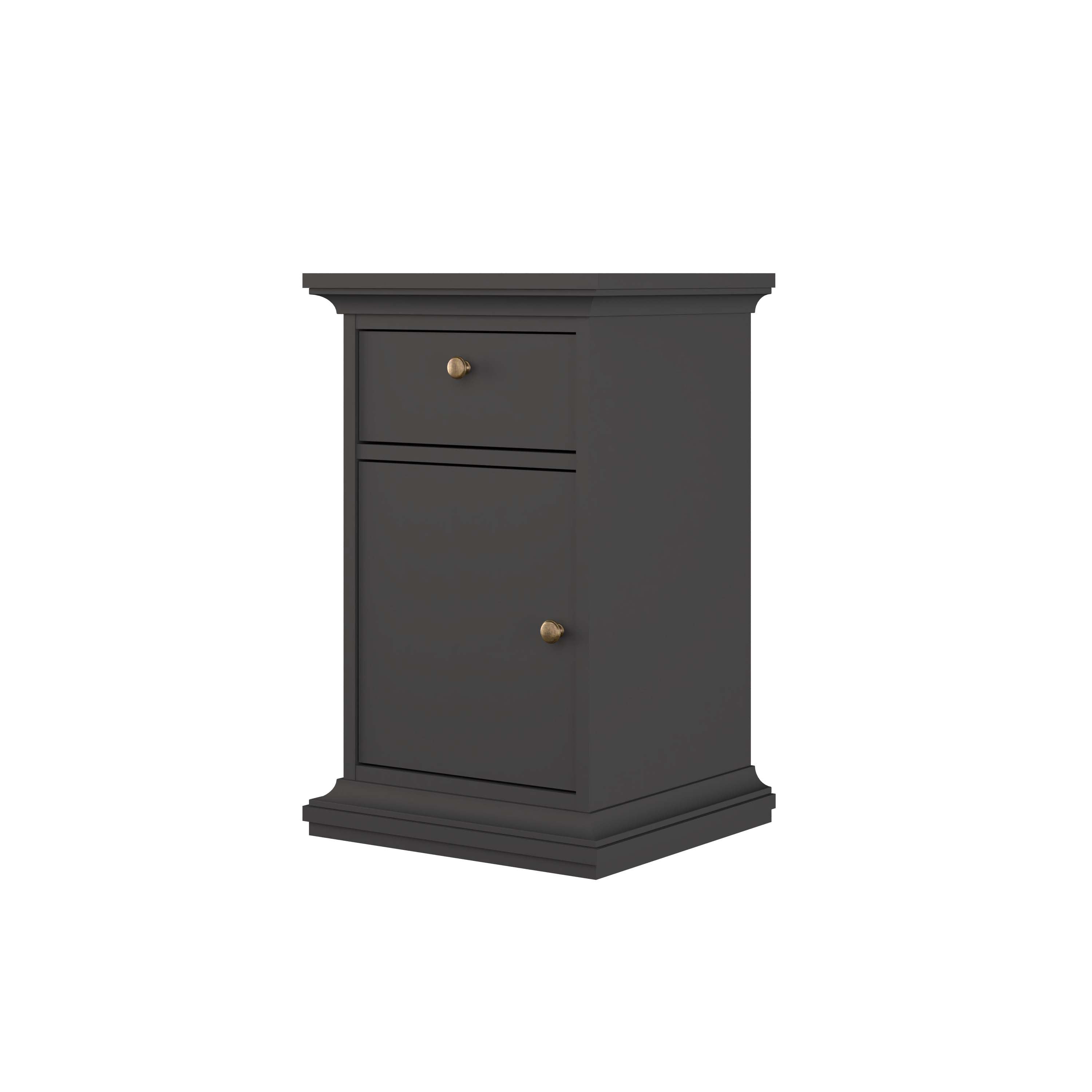 Paris Nightstand 1 door + 1 drawer - Grey- 77806igig