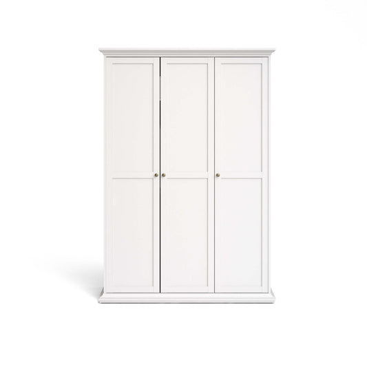 Paris Wardrobe with 3 doors - White - 7535349