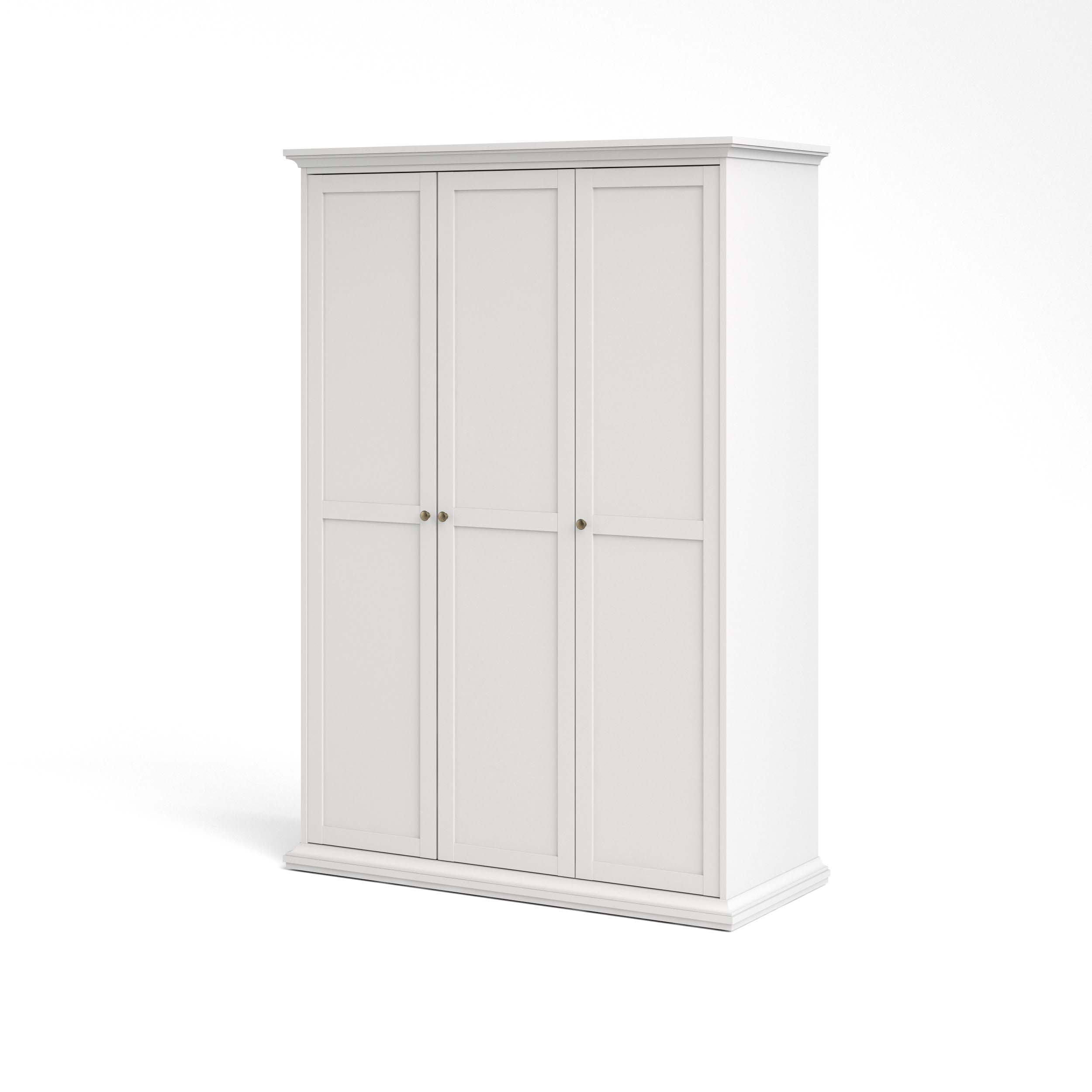 Paris Wardrobe with 3 doors - White - 7535349