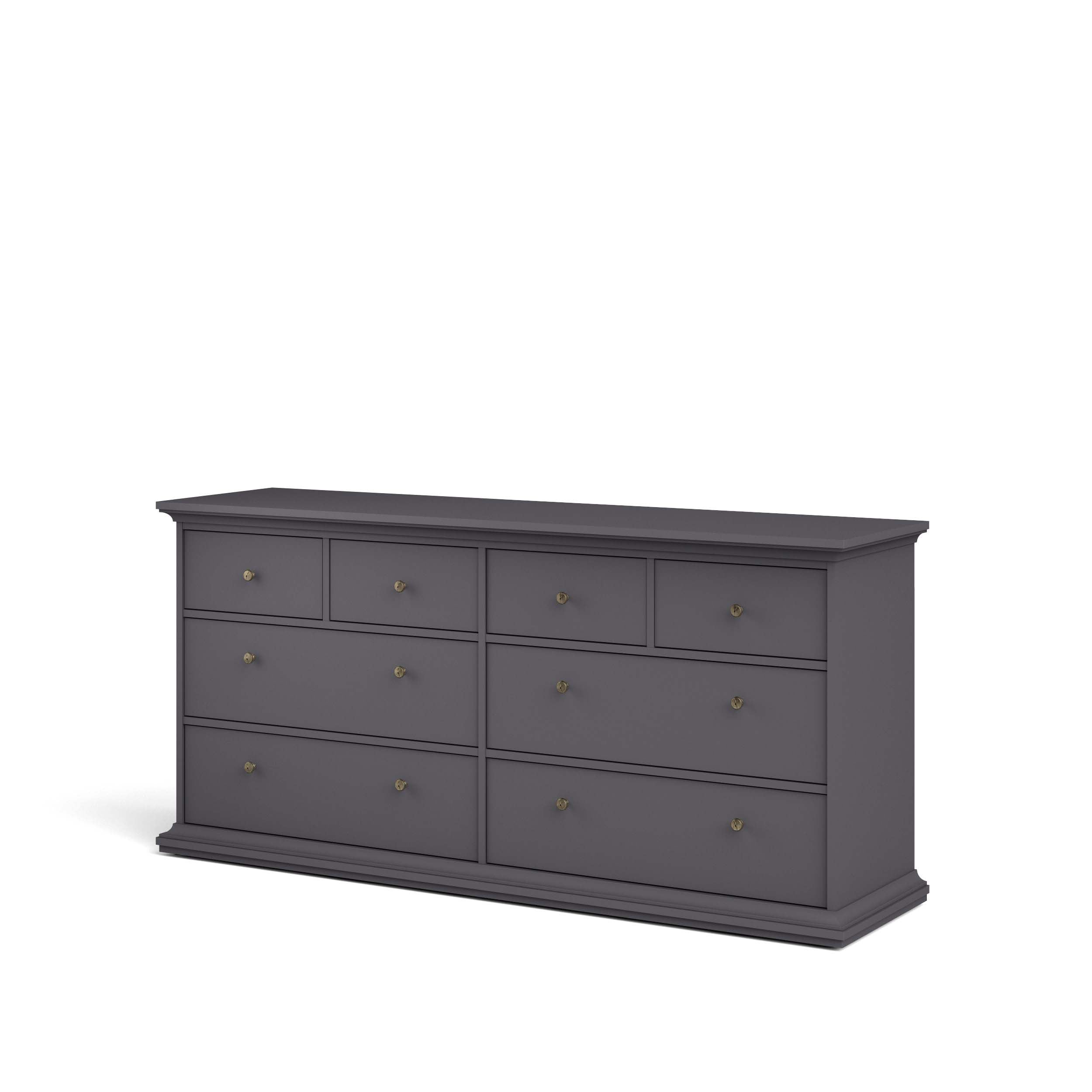 Paris 8 Drawer Chest - Grey - 76719igig