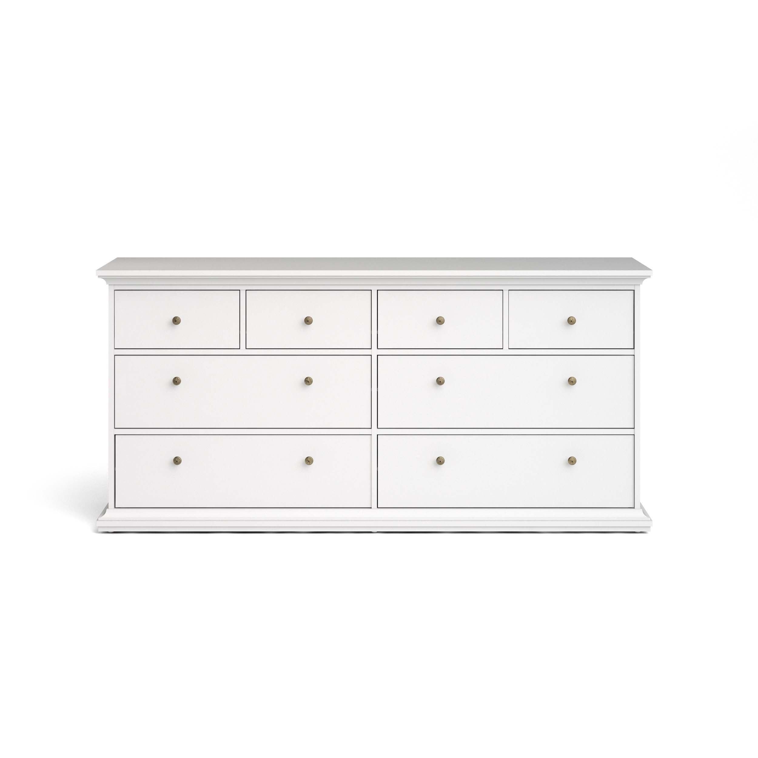 Paris 8 Drawer Chest - White - 767194949