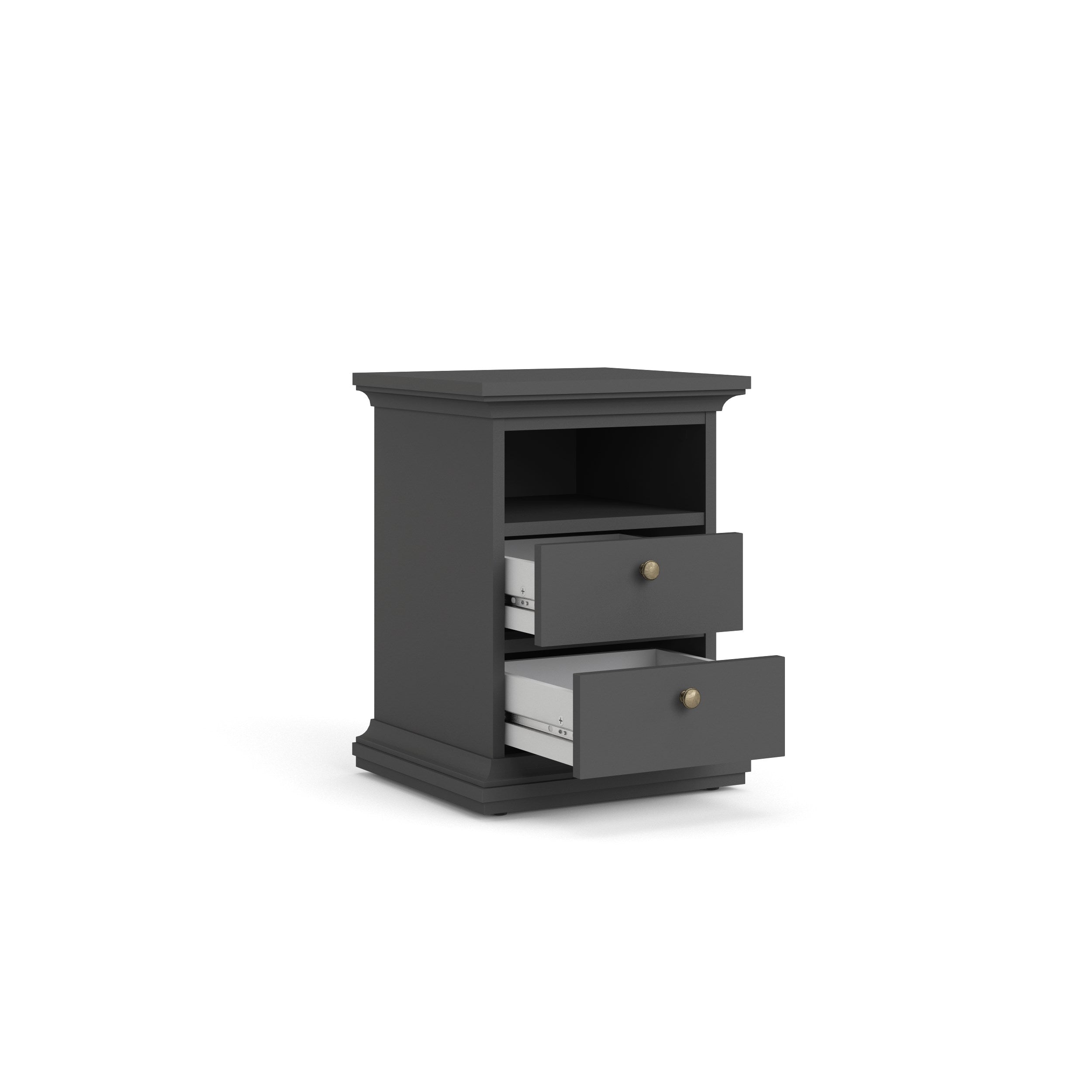 Paris Small Bedside - Grey - 70302igig