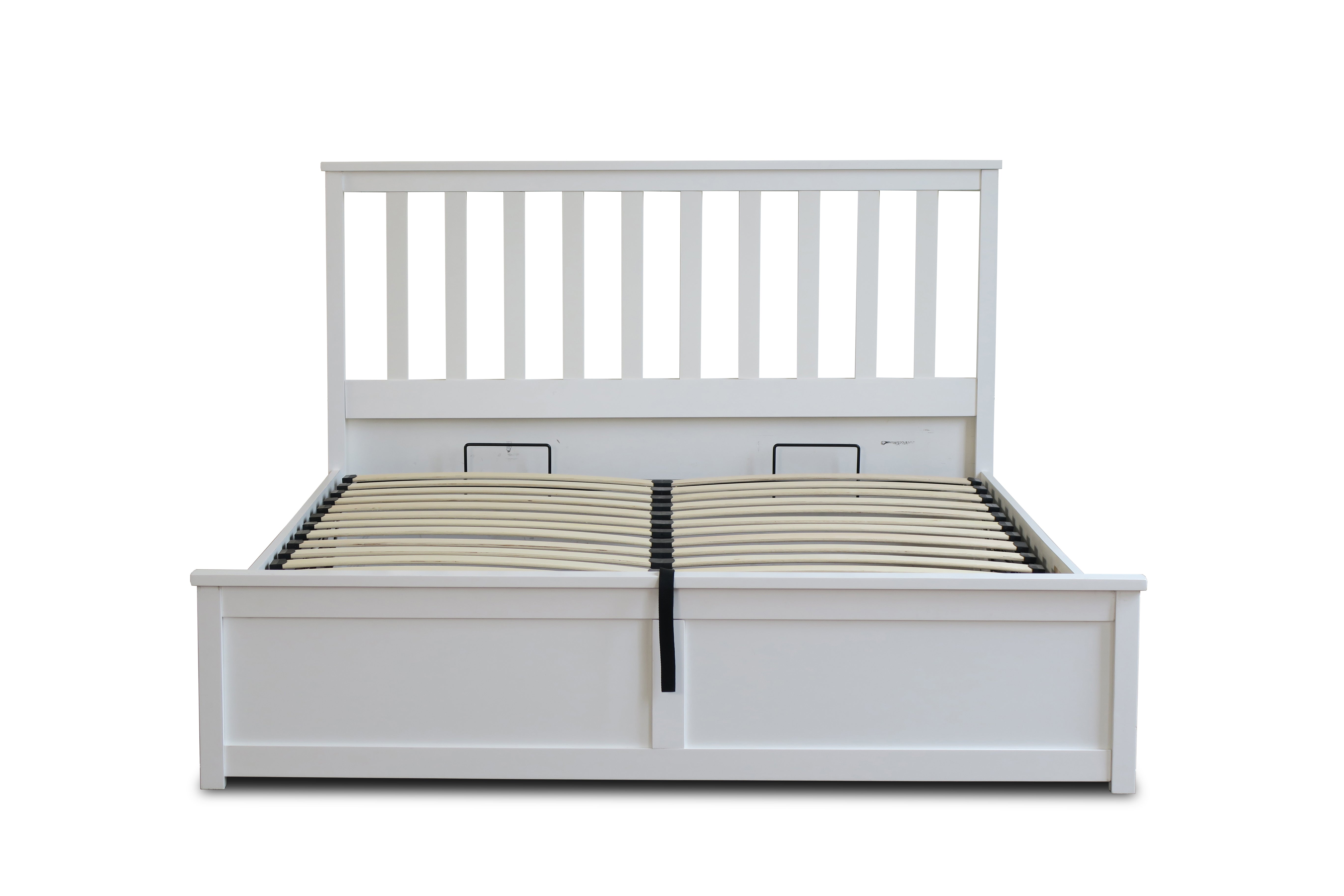 Tiffany 5'0 Ottoman Bed - White